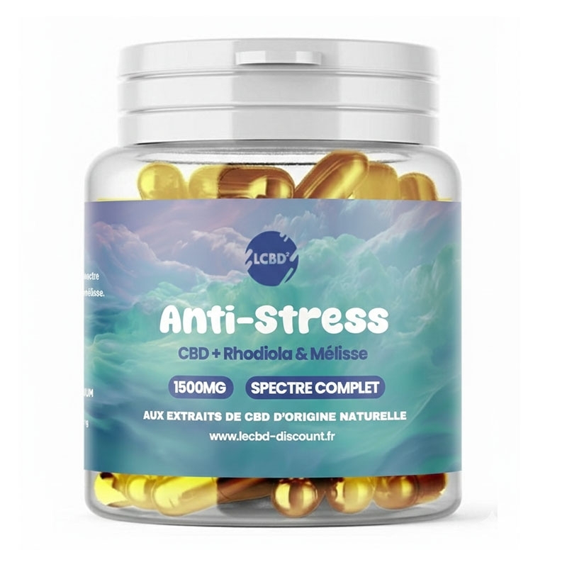 Gélules CBD Anti-Stress - Le CBD Discount pas cher