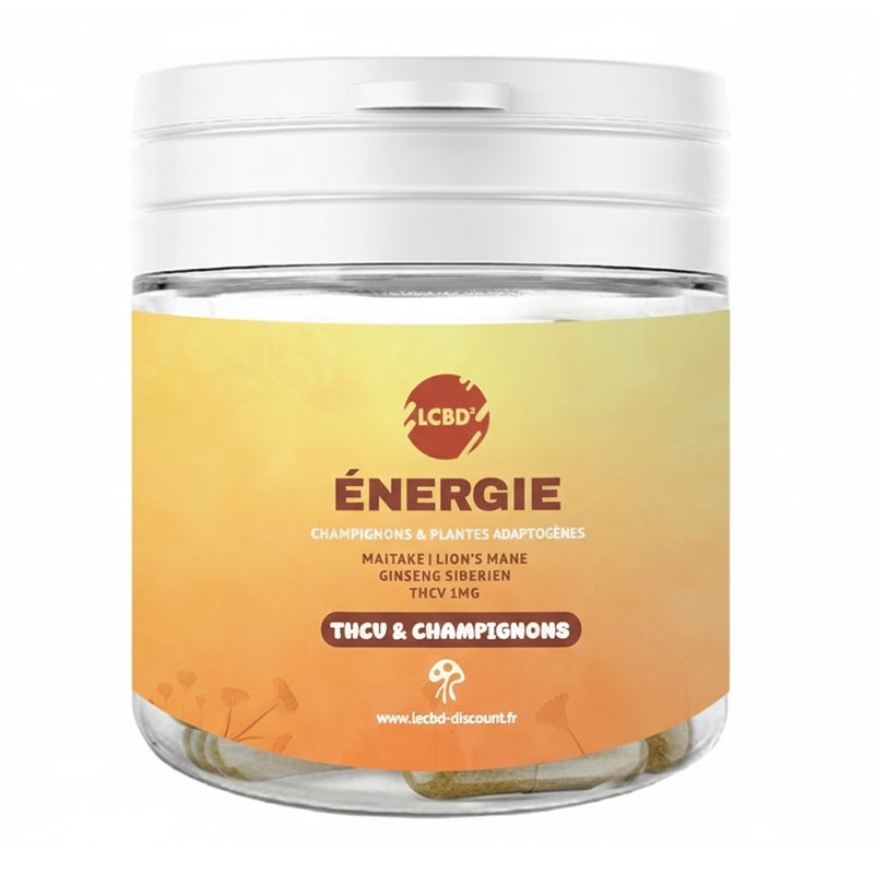 Gélules THCV & Champignons Énergie - Le CBD Discount pas cher
