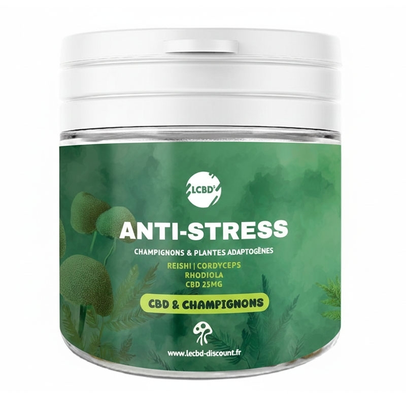 Gélules CBD & Champignons Anti-Stress - Le CBD Discount pas cher