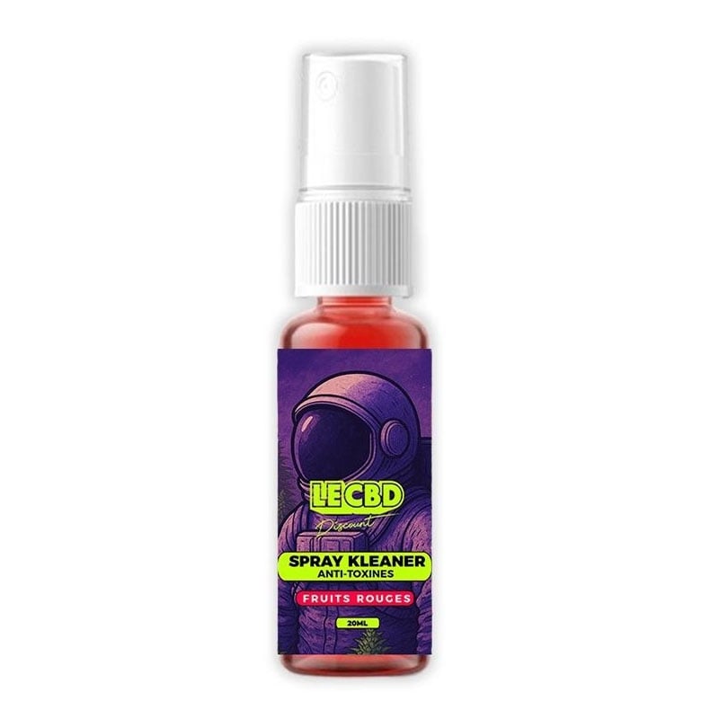 Spray Kleaner anti THC Fruits Rouges 20 ml - Le CBD Discount - 7,45 €