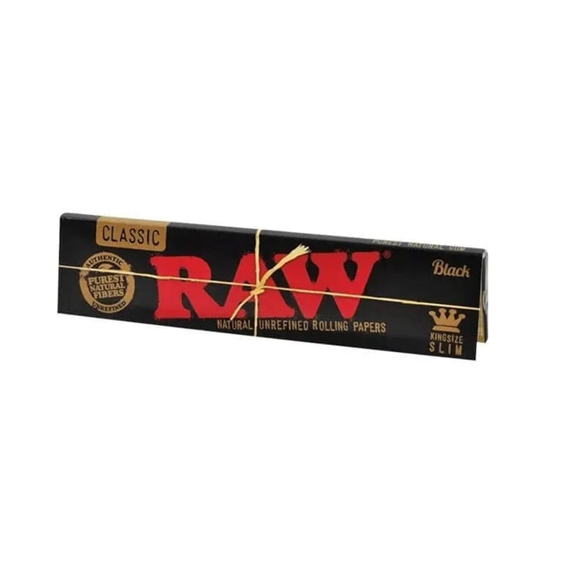 Feuilles à rouler KS Slim Black - RAW pas chères | Le CBD Discount - 0,95 €