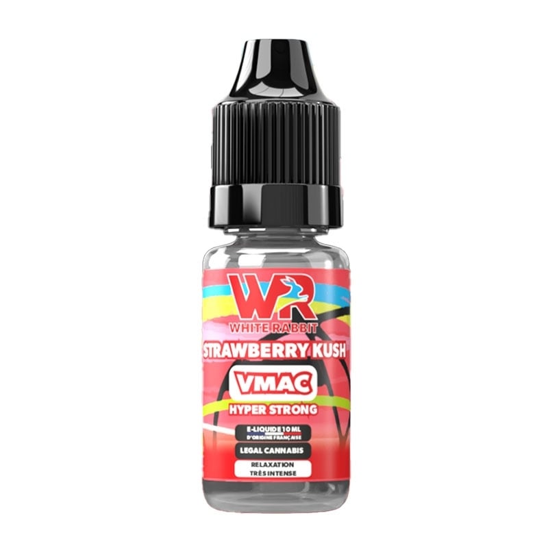 E-liquides CBD VMAC Hyper Strong Strawberry Kush 10 ml - White Rabbit pas cher