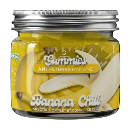Gummies Anti-Stress Banana Chill Spectre Complet & Complexe CB2 - Novaloa pas cher