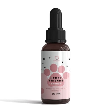 Huile CBD pour Animaux saveur Saumon - Novaloa pas cher