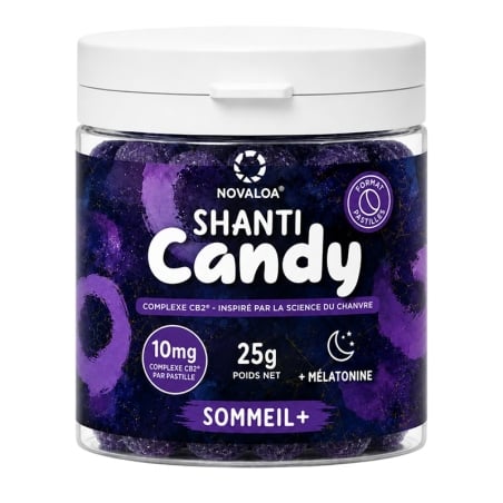 Pastilles CB2 & Mélatonine Sommeil+ - Novaloa