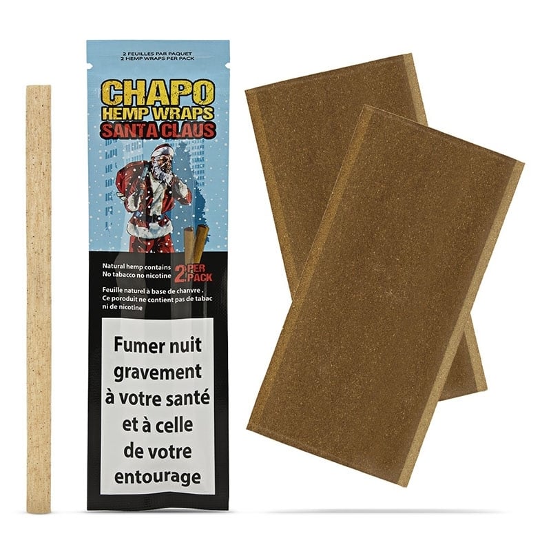 Pack 2 feuilles Blunt Santa Claus Coca - Chapo Hemp Wraps pas chères | Le CBD Discount - 1,40 €