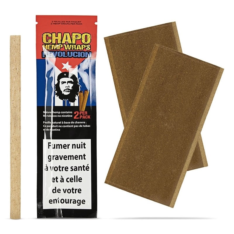 Pack 2 feuilles Blunt Revolution Ananas - Chapo Hemp Wraps pas chères | Le CBD Discount - 1,40 €