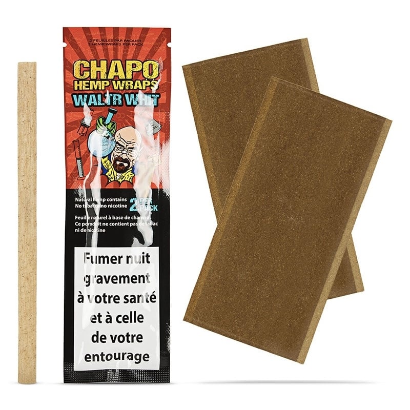 Pack 2 feuilles Blunt Waltr Whit Myrtille - Chapo Hemp Wraps pas chères | Le CBD Discount - 1,40 €