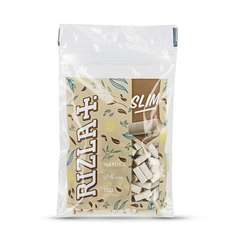 150 filtres Natura Slim 6 mm - RIZLA+ pas chers | Le CBD Discount - 1,26 €
