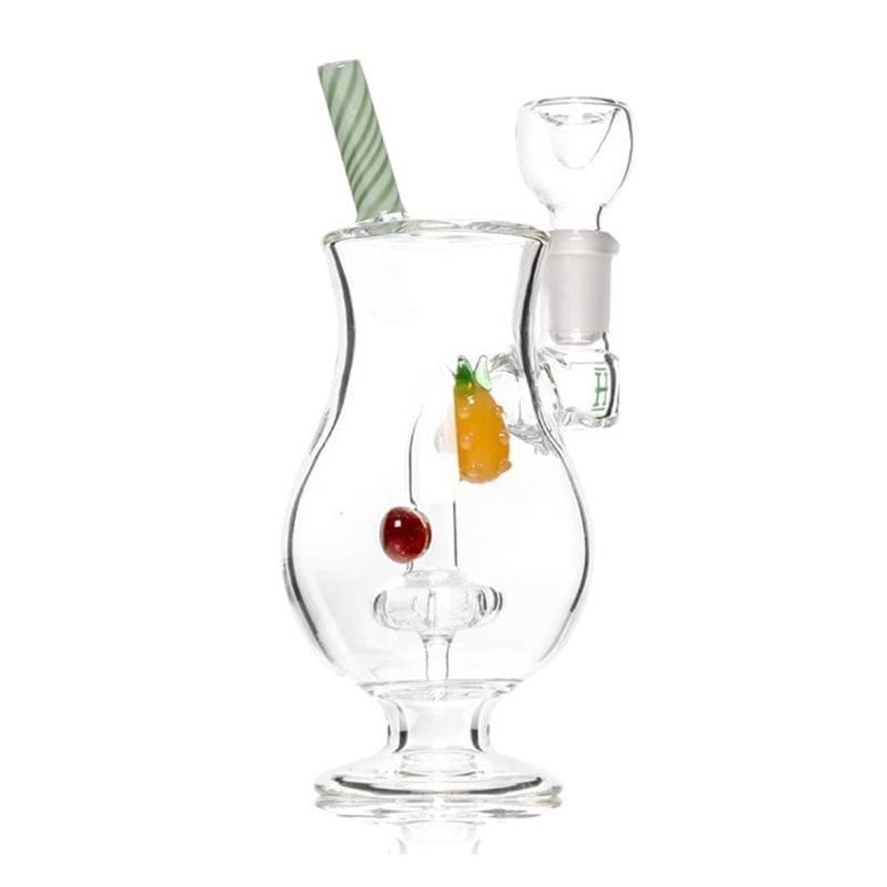 Bong Pina Colada en verre 20 cm - Hemper