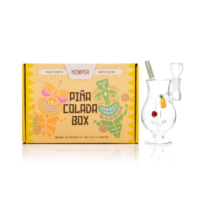 Bong Pina Colada en verre 20 cm - Hemper