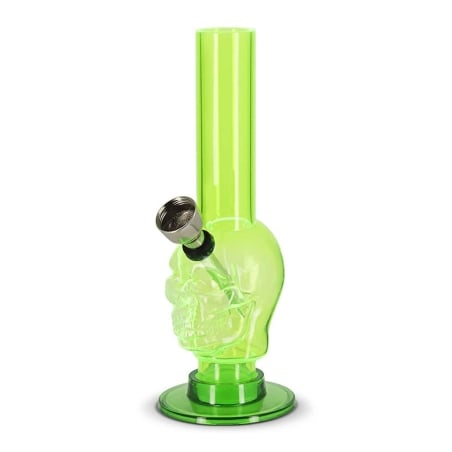 Bong Mini Skull en acrylique 15 cm - PW Distribution