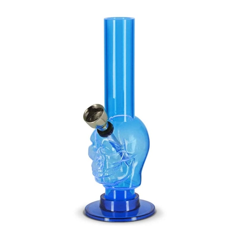 Bong Mini Skull en acrylique 15 cm - PW Distribution