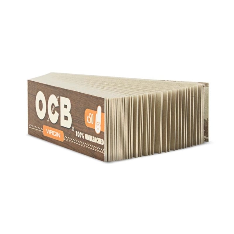 50 filtres perforés non blanchis Virgin - OCB
