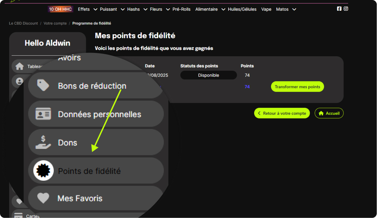 Comment ajouter ma cagnotte à ma commande ?
