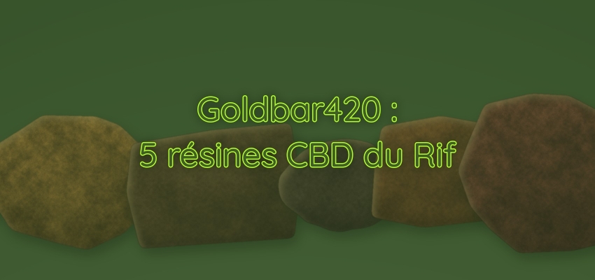 Goldbar420 arrive chez Le CBD Discount : 5 résines CBD du Rif à découvrir